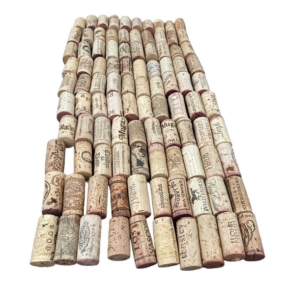 Lot of 100 Wine Corks All Real Cork * No champagne or synthetics Crafting Corks - Picture 1 of 6